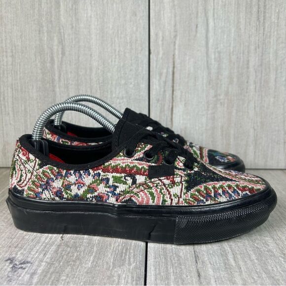 Vans Authentic Skate Paisley Tapestry Lace Up Casual Shoe Womens Size 5 - Picture 1 of 10